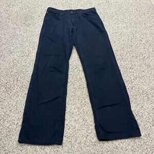 Polo Ralph Lauren Men's Chino Pants Sz 32x32 Navy Blue 100% Cotton PReppy Casual